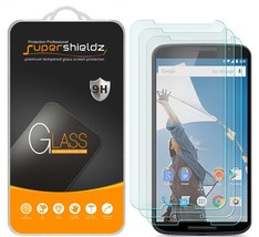 3X For Motorola Google Nexus 6 Tempered Glass Screen Protector - £15.97 GBP