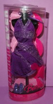 Barbie Doll Fashion Fever Purple Dress Fashion J1403 G8989 NIB 2006 - £23.54 GBP