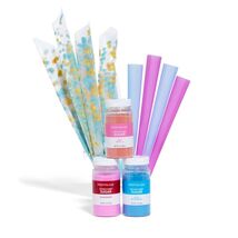 Cotton Candy Party Kit, 7 Oz Cotton Candy Sugars with Reusable Cones and... - $28.85