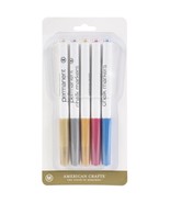 American Crafts Permanent Chalk Markers 5/Pkg- Metallic Assorted Colours - $22.21 CAD
