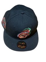 Atlanta Braves New Era 59FIFTY 40th Anniversary Red Black Hat Cap 7 1/4 - £23.06 GBP