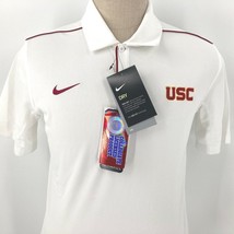 NWT Nike University of Southern California USC White Polo Size Small On Field - £17.80 GBP