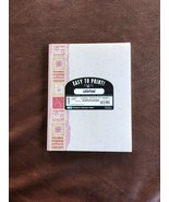 Easy To Print Letterhead Staionery 100 Sheets pink country - $225.80 MXN