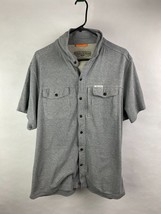 Field &amp; Stream Mens XL Gray Button Up Cargo Pocket Utility Fishing Shirt... - $19.95