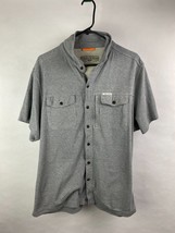 Field &amp; Stream Mens XL Gray Button Up Cargo Pocket Utility Fishing Shirt... - £15.69 GBP