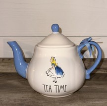 Rae Dunn Alice in Wonderland &quot;TEA TIME&quot; Teapot Disney NWT! - £47.18 GBP