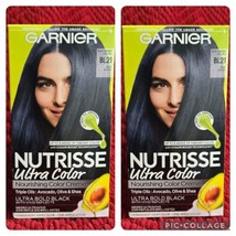 Lot of 2 Garnier Nutrisse Ultra Color Nourishing Color Creme Blue Black BL21 - $9.49