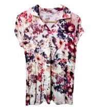 Riders by Lee Purple Floral Top M Womens - £6.44 GBP