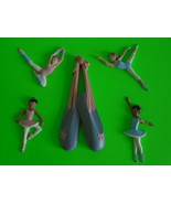 HOMCO Pink &amp; Blue Ballerina Dancers &amp; Shoes Home Interior Wall Decor 5 P... - £11.79 GBP