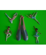 HOMCO Pink &amp; Blue Ballerina Dancers &amp; Shoes Home Interior Wall Decor 5 P... - $20.32 CAD