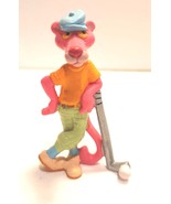 PINK PANTHER Figure Golf Player Vintage 1980s Bully Miniature 3&quot; Tall Ca... - $18.99