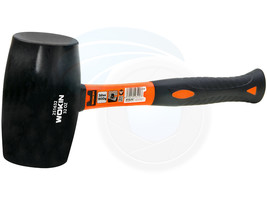 Large Rubber Mallet 32oz 900g Hammer Fiberglass Rubberized Handle Grip - £18.10 GBP