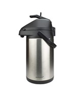 Brentwood 3.5-Liter Airpot Hot &amp; Cold Drink Dispenser Stainless Steel Black - $66.47 CAD