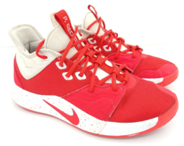 Nike Mens Red Paul George Basketball CN9512-601 Athletic Sneaker Shoes Size US 8 - £50.47 GBP