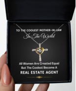 Necklace Present For Real Estate Agent Mother-in-Law - Jewelry Cross Pen... - £39.78 GBP