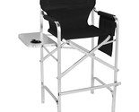 Trademark Innovations Director&#39;s Chair, Aluminum, Black - $170.99