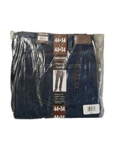 Kirkland Signature Men&#39;s Jeans (44x34) 5 Pocket Relaxed Fit Doubl Seam Dark Blue - £19.97 GBP