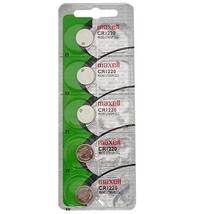 Maxell CR1220 3V Lithium Coin Cell Watch Batteries (5-Pack) - $7.04