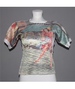 50&#39;s/60&#39;s Shopping Lady Walking a Jumping Dog on Leash Caught in Dress T... - $36.66 CAD