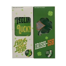 St Patricks Day Crew Socks Set Irish Ish Feeling Lucky One Size Fit Most Adults - £3.85 GBP