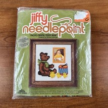 Vintage 1977 Sunset Designs JIFFY Needlepoint Kit – “Photo Frame Teddy Bear” NOS - £7.87 GBP