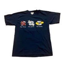 Vintage Walt Disney World Mickey Mouse Double Sided T-Shirt Blue Men&#39;s M... - $24.99
