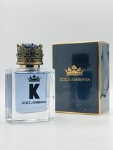 Dolce &amp; Gabbana K King (Gold) 1.6 oz 50 ml Eau de Toilette EDT Him Men SEALED - £71.67 GBP