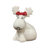 Vintage Reindeer Planter Dept 56 Animated Face 8&quot; - £15.52 GBP