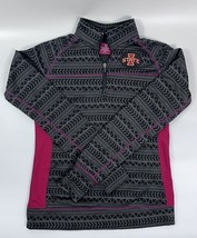 Iowa State 1/4 Zip Shirt Pullover Women’s Medium Colosseum Gray Red Tribal NCAA - £13.44 GBP