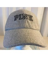 Grey Victoria&#39;s Secret Pink Type Hat Baseball Cap Wool Blend One Size Ad... - €14,49 EUR