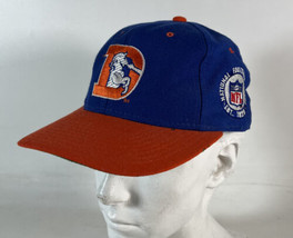 Vintage Denver Broncos Snapback Hat Starter Script Splash Orange Blue 7 1/4 READ - £13.23 GBP