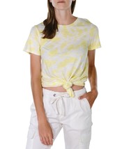 MSRP $54 Sanctuary Perfect Knot Tie Dye T-Shirt Yellow Size XS - £8.91 GBP