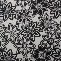 Golding Full Bloom Black White Large Jacob EAN Floral Cotton Fabric By Yard 54"W - $5.61