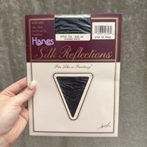 NEW ‘89 Hanes Silk Reflections Silky Sheer Pantyhose 716 Size CD Classic... - $10.99