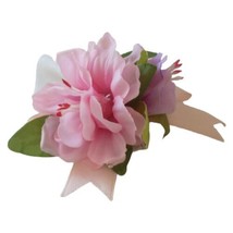 Girls Floral Barrette Party Clip Hair Fairy Pink Silky Purple Violet Acc... - £5.70 GBP