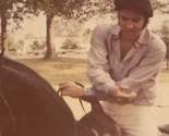 Elvis Presley Vintage Candid Photo Picture Elvis On Horseback EP2 - $12.86