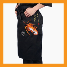 crayfish sushi chef apron restaurant bar uniform waist embroidery women ... - $17.00