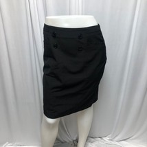 89th &amp; Madison Skirt Womens 10 Black Back Zipper Pockets Straight Pencil - £10.67 GBP