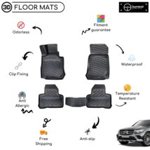 Custom Molded Rubber Floor Mat for Mercedes GLC 2015- UP Black - $93.95