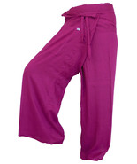 FISA20 violet Fisherman Pants Fisher Wrap Thai Yoga pants trousers Sport... - £13.53 GBP