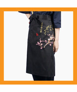 cherry blossoms sushi chef apron restaurant bar uniform waist embroidery... - €14,57 EUR