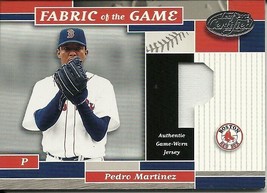 2002 Leaf Certified Materials Fabric Of The Game Position P Martinez 95 13/45 - £19.64 GBP