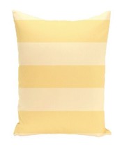 E By Design Decorative Striped Throw Pillow Size 16 X 16 Inch Color Yellow - £46.84 GBP