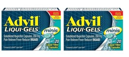 Advil Liqui-Gels Minis Pain Reliever Ibuprofen, 200 Mg 20 Liquid Fil cap... - $16.82