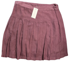 Sim &amp; Sam Women&#39;s Urban Sample Tennis Skirt Pleated Wrap Size L Wissfull Mauve - £15.52 GBP