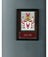 KREBS COAT OF ARMS PLAQUE FAMILY CREST GENEALOGY ASK FOR YOUR NAME - £3.15 GBP