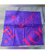 JOOP Germany Big Scarf Rare Silky Polyester Blue Red 46 x 45.5&quot; Made in ... - $951.97 MXN