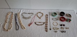 Vintage to Now Costume Jewelry Lot Estate Find Wearable Condition Ship Fast - £23.59 GBP