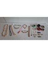 Vintage to Now Costume Jewelry Lot Estate Find Wearable Condition Ship Fast - £23.56 GBP