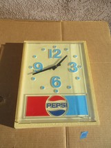 Vintage Pepsi Hanging Wall Clock Sign Advertisement  A14 - £142.18 GBP